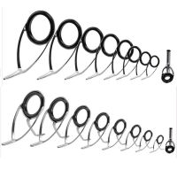 【CW】▽◘  1Set 9Pcs Fishing Rod Guide Oval Eyes Guides Rings Pole Top Set Raft Repair Accessories