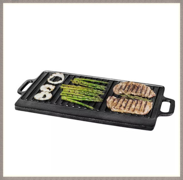 Chef's Classics Cast Iron Reversible Grill Pan Cast Iron Hot Plate