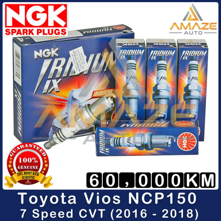 NGK Iridium IX Spark Plug for Toyota Vios NCP150 7Speed CVT (2016