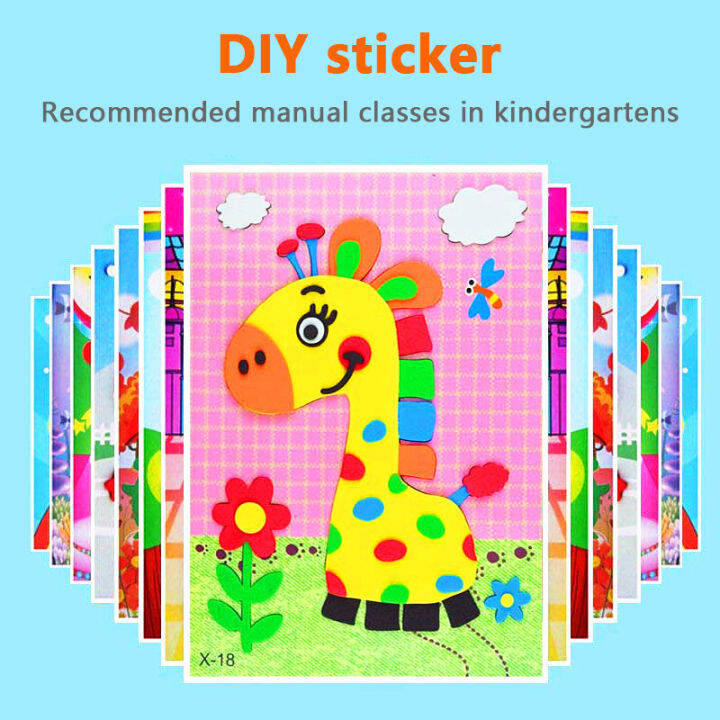 RUICHENG DIY Foam Sticker Kids DIY Early Learning Play Art Educational