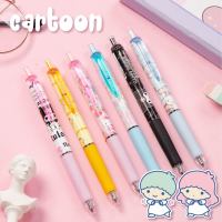 6ชิ้น Sanrio Cinnamoroll H Ello K Itty Melody Kuromi Roller Ball ปากกาชุดน่ารักนักเรียนปากกาลายเซ็นเครื่องเขียนขายส่ง