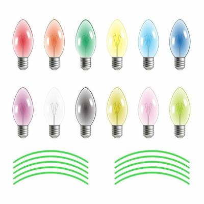 Glow in the Dark Wall Decals Lights Bulb Luminous Magnet Christmas Stickers Set Magnets PVC Luminous Stickers Decorations for Christmas Car Refrigerator Metal Surfaces charmingly