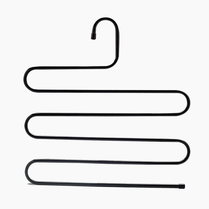 ไม้แขวนกางเกง-ที่แขวนกางเกง-5-ตัว-ปรหยัดพื้นที่-trousers-hanger-kujiru