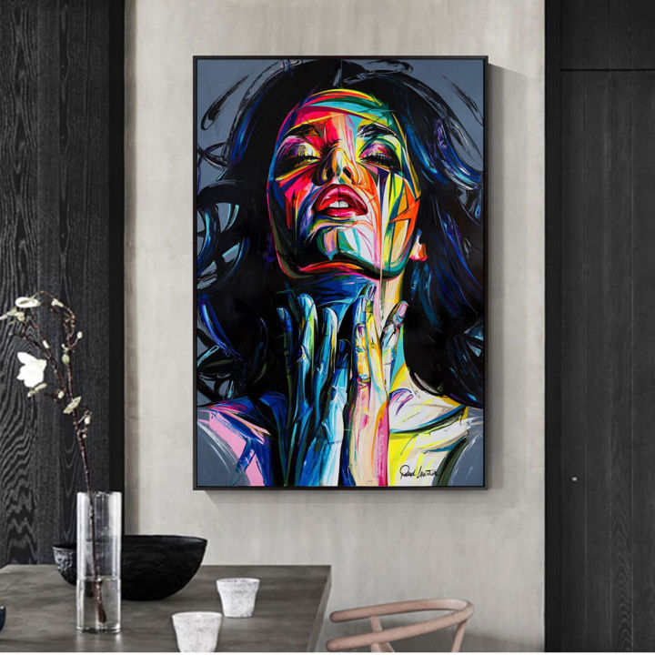 Street Graffiti Wall Art Canvas Prints Abstract Pop Art Girls 