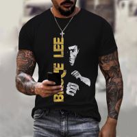 ฤดูร้อน Bruce Lee เสื้อยืด Kung Fu พิมพ์ 3D Street Wear ผู้ชายผู้หญิงสบาย ๆ แฟชั่นพลัส O คอเสื้อยืดเด็กเสื้อยืดเสื้อผ้าด้านบน XS-5XL