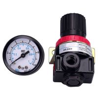 【hot】✁✻☇  AR2000 G1/4 Pressure regulator Air Ar2000-02 Compressor Regulator Treatment Units Gauge Fitting