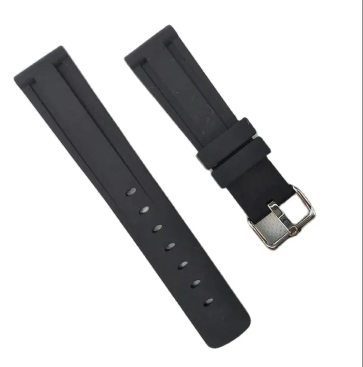20mm Black Silicone Watch Strap For Seiko 5 | Lazada PH