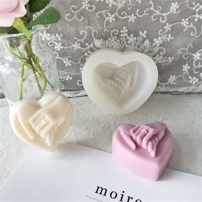3D Soap Chocolate Candle DIY Making Tools Love Valentines Day Wedding Handmade Heart Shaped Mold Hand In