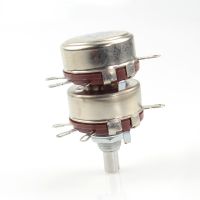 Double Carbon Potentiometer WTH118 WTH-3 1K 2K2 4K7 10K 220K 470K 680K 1M