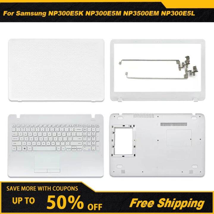 New Palmrst Keyboard Bottom Case For Samsung NP300E5K NP300E5M NP3500EM