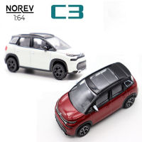 ใหม่1:64ซีตรอง C3 2021 SUV ล้อแม็กรถยนต์รุ่น D Iecasts และของเล่นยานพาหนะรถของเล่นของเล่นเด็กของเล่นสำหรับของขวัญเด็กของเล่นเด็ก