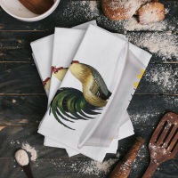 Animal Sunflower Rooster Bathtub Microfiber Cleaning Cloths Hand Towels Dishcloth Utensils For Kitchen House Things Wipe Towel