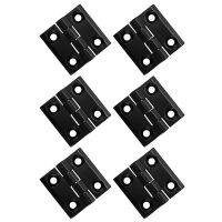 6 x Black Aluminum Furniture Cabinet Door Hinge 50mm x 50mm