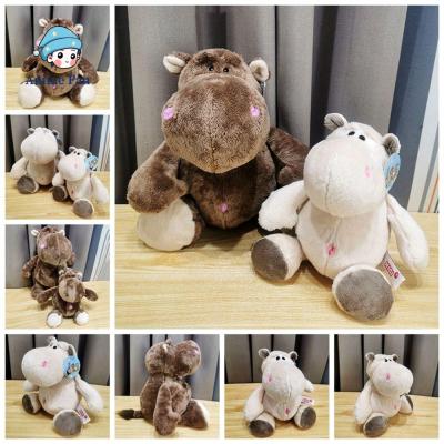 Boneka Mainan ฮิปโปเสื้อยืดแฟนคลับอนิเมะตุ๊กตาผ้ากำมะหยี่ตุ๊กตาสัตว์ป่าฮิปโปโปเตมัสของเล่นตุ๊กตาเด็กนิ่มสำหรับเด็กผู้ชายและเด็กผู้หญิง