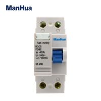 Double Pole F362 25A 40A Electroni RCCB 240VAC 100mA 2P 6KA Residual Current Circuit Breaker Electric Leakage Protection RCD MCB