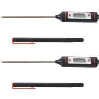 2X Digital Kitchen Probe Thermometer For Food BBQ Meat Steak Turkey Wine