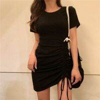 Joanna M❤️ Women Mini Dresses Summer Fashion Black Gray y Off Shoulder Short Sleeve Sleeveless Dress Bodycon Dress 短袖吊带显瘦紧身连衣裙