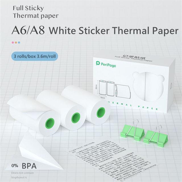 peripage-thermal-paper-roll-57mm-for-mini-portable-printer-color-sticker-label-receipt-photo-paper-safe-free-bpa-smooth-printing
