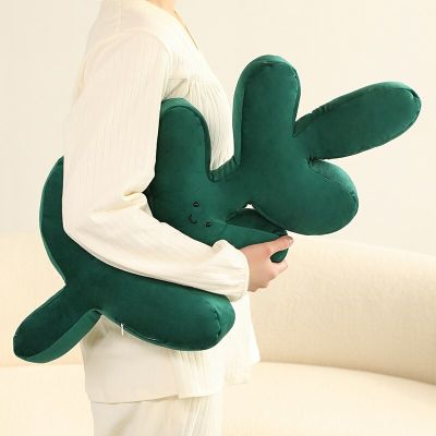 Lifelike Plush Leaf Pillow Cushion For Room Decor Stuffed Plants Toys Pillow 3D Leaves Household Sofa Pillow Green For Girls