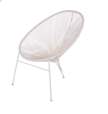 Chair indoor/outdoor, PE rattan,(max load 100 kg.) size 72x81x88 cm.