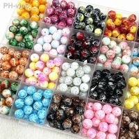 New 4mm 6mm 8mm Double Salad Glass Beads Loose Spacer Beads for Jewellery Making Diy Handmade Bracelets Accessories