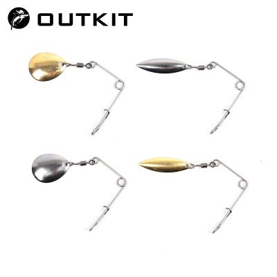 【hot】❍ OUTKIT 10pcs 1.2g Spinner Fishing Bait Swisher Buzzbait Bass Wire Vib Spinnerbait Lures Tackle Barb Pesca