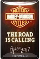 ป้ายดีบุกย้อนยุค-Harley-Davidson-Neon-ไอเดียของขวัญสำหรับแฟนๆรถจักรยานยนต์,แผ่นโลหะ,การออกแบบวินเทจสำหรับตกแต่งผนัง,20X30ซม