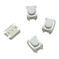 100PCS/LOT 3x4x2.5mm SMD Tact Switch 4 Pin Touch Micro Switch Push Button Switches 3x4x2.5H White Button Car Remote Key Button B