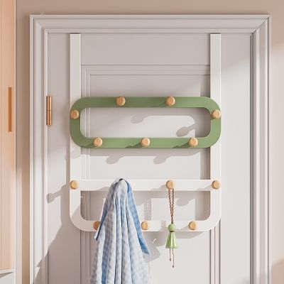 【YF】 MOMO Door Hook Hanger Bedroom Wall Hanging Free Punching Back Coat Modern Minimalist