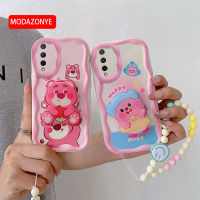 เคสตลกสำหรับ Y9s Huawei เคสโทรศัพท์ซิลิโคนนิ่มน่ารัก Huawei Y9s สำหรับสุภาพสตรีสาวพร้อมขาตั้งสายรัดข้อมือ