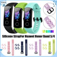 FCOCA คลาสสิค กีฬา สายรัดข้อมือ สายนาฬิกา ซิลิโคน สายสำรอง For Honor Band 5 4