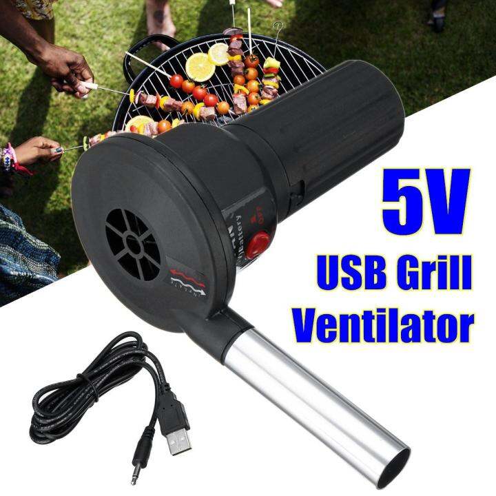 Hot Sale 5V DC USB Cable BBQ Fan Air Blowers Grill Ventilator Barbecue