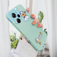 เคส PMP Mall สำหรับ XIAOMI POCO X5 5G POCO X5 Pro 5G เคสโทรศัพท์ใหม่ตัวการ์ตูนน่ารักใหม่ Doraemn เคสโทรศัพท์คลุมทั้งหมดปลอกซิลิโคนน้ำรูปแบบขอบสี่เหลี่ยมเคสป้องกันกล้อง