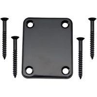 KR-Metal Neck Plate for Fender wiring harness Tele Electric Guitar or Bass,Black