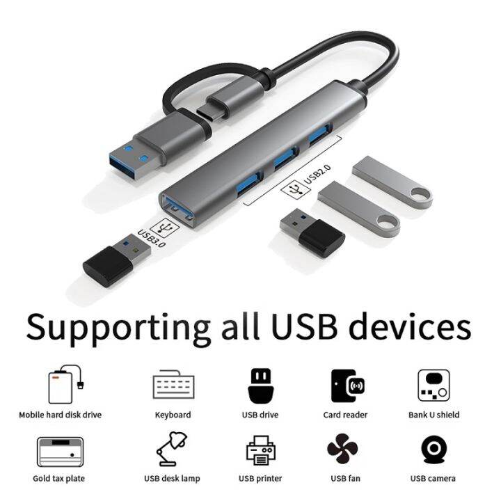 usb-hub-3-0-tipe-c-ke-usb-3-0-stasiun-dok-multi-port-splitter-untuk-macbook-pro-air-ipad-pro-mouse-u-disk-usb-extender-dock