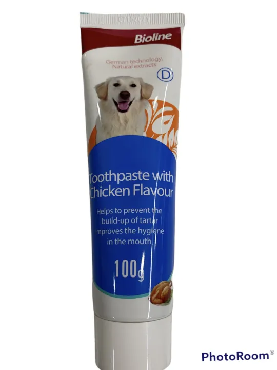 Bioline Chicken Flavour Toothpaste For Dog 100g Lazada
