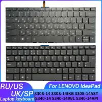 รัสเซีย/US/UK/คีย์บอร์ดแล็ปท็อปภาษาสเปนสำหรับ Lenovo IdeaPad 330S-14 330S-14IKB 330S-14AST S340-14 S340-14iwl S340-14IIL S340-14api