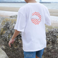 Wavewander Initial Sea Uni-sex Tee เสื้อยืดแขนสั้นโอเวอร์ไซส์