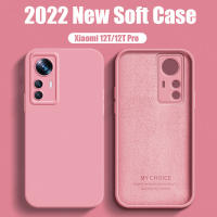 Soft Case สำหรับ Xiaomi 12T ใหม่ Original เคสโทรศัพท์ Liquid ซิลิโคนออกแบบปลอกกันกระแทกเลนส์กล้อง Protector ฝาหลัง-E2