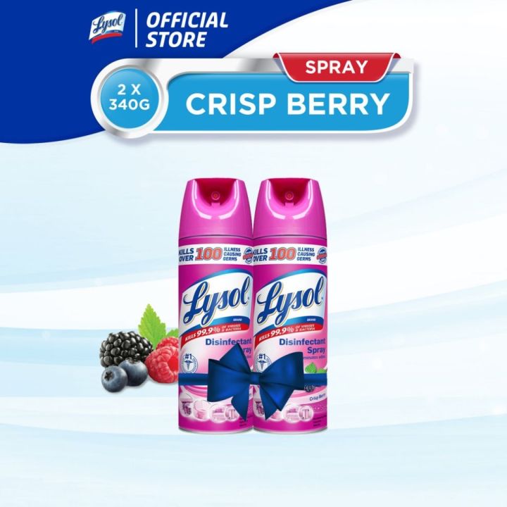 Lysol Disinfectant Spray Crisp Berry 340g Twin Pack Lazada Ph 5771