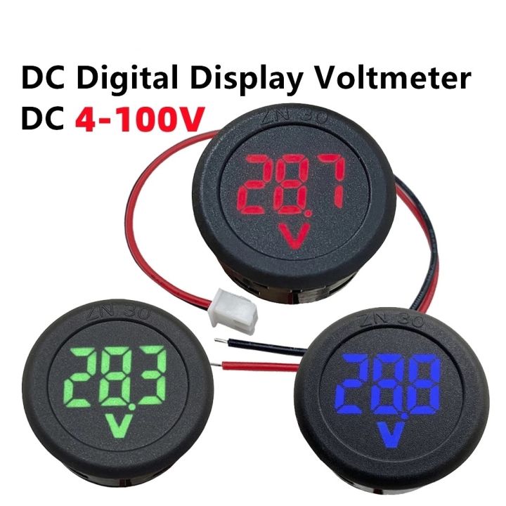 dc-4-100v-led-จอแสดงผลดิจิตอล-วงกลม-สองสาย-โวลต์มิเตอร์-dc-ดิจิตอล-โวลต์มิเตอร์-หัวแสดงผล-ย้อนกลับ-การเชื่อมต่อ-การป้องกัน-5211033