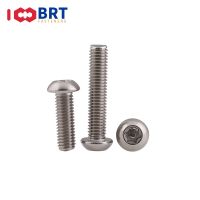 10/50pcs M1.6 M2 M2.5 M3 M4 M5 M6 M8 304 A2-70 stainless steel Six-Lobe Torx Round head anti-theft bolt Screw with column