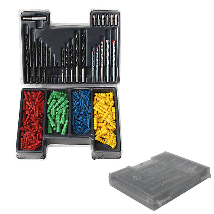 300pcs Multifunction Drill Bit Set Tool Handle Twist Drill Wall
