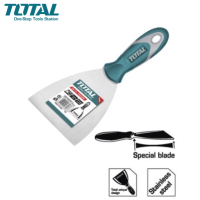 TOTAL เกรียงโป้วสีแบบด้ามพลาสติก รุ่น THT835026 / THT836326 / THT837526 / THT8312526 ( Putty Trowel ) เกียงโป๊วสี