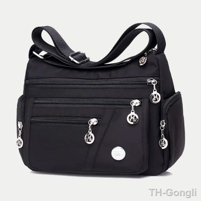 【hot】❒  New Large Capacity Shoulder Oxford Multi-Zipper Crossbody Mother Shopping Handbag
