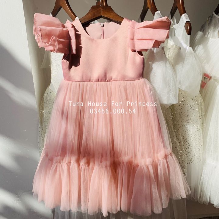 Sẵn size 8-22kg] Váy đầm xoè công chúa thiết kế cho bé gái Phoenix ...