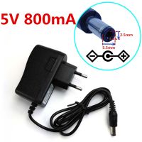 Universal 5V 800mA ใหม่ AC 100V-240V Converter Adapter DC 5V 0.8A 800mA แหล่งจ่ายไฟ EU UK AU ปลั๊ก DC 5.5มม. X 2.5มม./2.1มม.