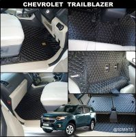 พรมปูพื้นรถยนต์ 6D CHEVROLET TRAILBLAZER พรม6D QJ VIP หนาพิเศษ สีดำด้ายครีม เต็มคัน