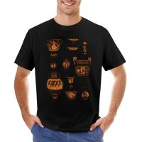 Ancient Greek Pottery T-Shirt Custom T Shirts Vintage T Shirt Animal Print Shirt Slim Fit T Shirts For Men