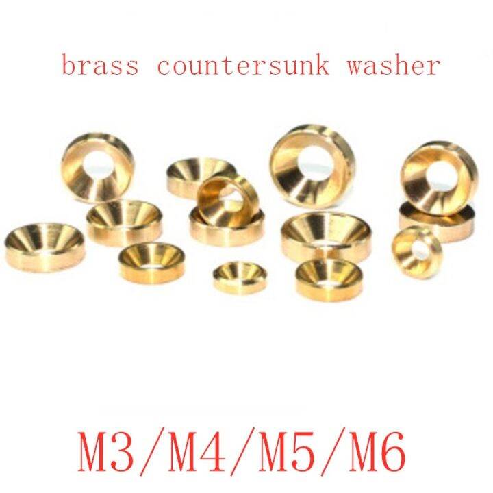 10pcs-m3-m4-m5-m6-brass-washer-countersunk-head-gasket-copper-metal-gaskets-meson-flat-screw-washers-8mm-14mm-outside-diameter